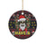 Skull Have A Rad Christmas Ceramic Ornament Santa Skull - Wonder Print Shop