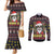 Skull Have A Rad Christmas Couples Matching Mermaid Dress and Long Sleeve Button Shirt Santa Skull