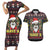 Skull Have A Rad Christmas Couples Matching Short Sleeve Bodycon Dress and Hawaiian Shirt Santa Skull - Wonder Print Shop