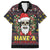 Skull Have A Rad Christmas Family Matching Off The Shoulder Long Sleeve Dress and Hawaiian Shirt Santa Skull - Wonder Print Shop