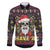 Skull Have A Rad Christmas Family Matching Off The Shoulder Long Sleeve Dress and Hawaiian Shirt Santa Skull - Wonder Print Shop