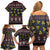 Skull Have A Rad Christmas Family Matching Off Shoulder Short Dress and Hawaiian Shirt Santa Skull - Wonder Print Shop