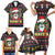 Skull Have A Rad Christmas Family Matching Short Sleeve Bodycon Dress and Hawaiian Shirt Santa Skull - Wonder Print Shop