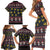 Skull Have A Rad Christmas Family Matching Short Sleeve Bodycon Dress and Hawaiian Shirt Santa Skull - Wonder Print Shop