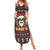 Skull Have A Rad Christmas Family Matching Summer Maxi Dress and Hawaiian Shirt Santa Skull - Wonder Print Shop