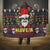 Skull Have A Rad Christmas Hooded Blanket Santa Skull