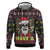 Skull Have A Rad Christmas Hoodie Santa Skull - Wonder Print Shop