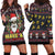 Skull Have A Rad Christmas Hoodie Dress Santa Skull - Wonder Print Shop