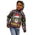 Skull Have A Rad Christmas Kid Hoodie Santa Skull - Wonder Print Shop