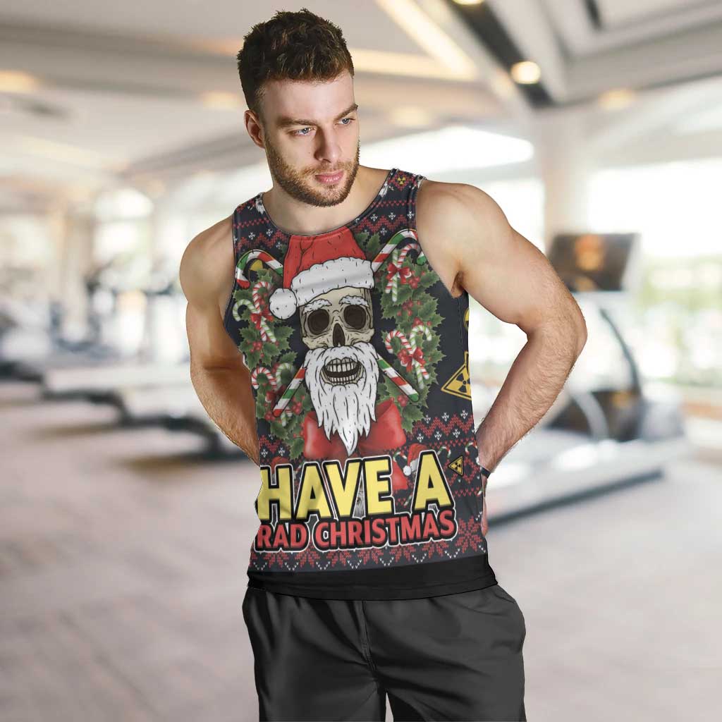 Skull Have A Rad Christmas Men Tank Top Santa Skull - Wonder Print Shop