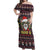 Skull Have A Rad Christmas Off Shoulder Maxi Dress Santa Skull - Wonder Print Shop