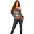 Skull Have A Rad Christmas Off Shoulder Sweater Santa Skull - Wonder Print Shop