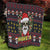 Skull Have A Rad Christmas Quilt Santa Skull - Wonder Print Shop