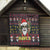 Skull Have A Rad Christmas Quilt Santa Skull - Wonder Print Shop