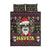 Skull Have A Rad Christmas Quilt Bed Set Santa Skull - Wonder Print Shop