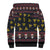 Skull Have A Rad Christmas Sherpa Hoodie Santa Skull