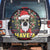 Skull Have A Rad Christmas Spare Tire Cover Santa Skull - Wonder Print Shop