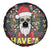 Skull Have A Rad Christmas Spare Tire Cover Santa Skull - Wonder Print Shop