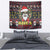 Skull Have A Rad Christmas Tapestry Santa Skull