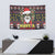 Skull Have A Rad Christmas Tapestry Santa Skull