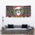 Skull Have A Rad Christmas Tapestry Santa Skull