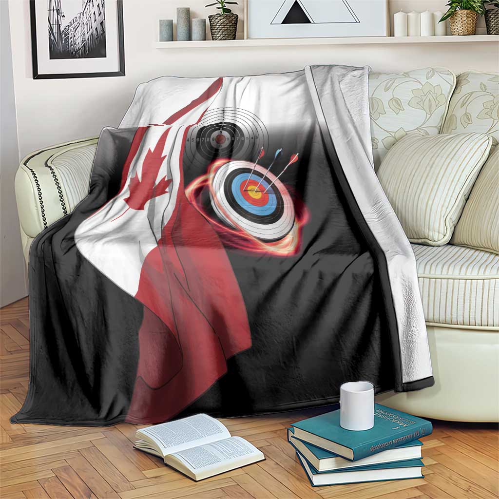 Canadian Flag Blanket Canada Archery Target - Maple Leaf