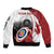 Personalized Canadian Flag Bomber Jacket Canada Archery Target - Maple Leaf