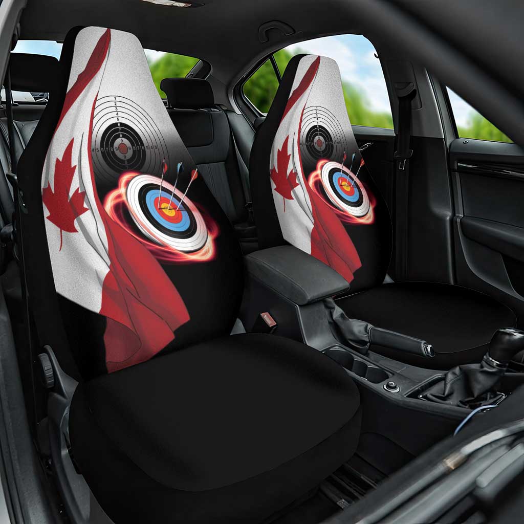 Canadian Flag Car Seat Cover Canada Archery Target - Maple Leaf