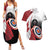 Personalized Canadian Flag Couples Matching Summer Maxi Dress and Hawaiian Shirt Canada Archery Target - Maple Leaf