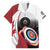 Personalized Canadian Flag Hawaiian Shirt Canada Archery Target - Maple Leaf