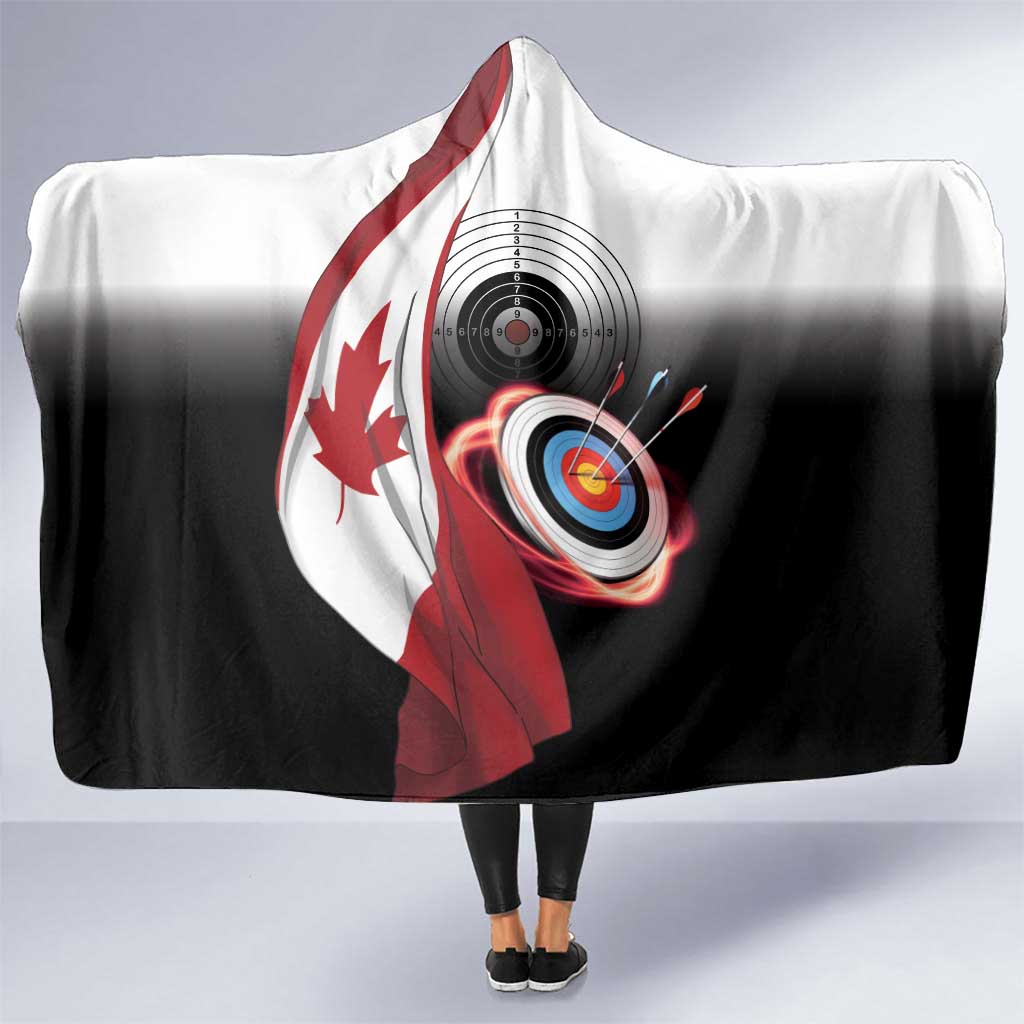 Canadian Flag Hooded Blanket Canada Archery Target - Maple Leaf