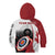 Personalized Canadian Flag Kid Hoodie Canada Archery Target - Maple Leaf