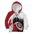 Personalized Canadian Flag Kid Hoodie Canada Archery Target - Maple Leaf