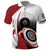 Personalized Canadian Flag Polo Shirt Canada Archery Target - Maple Leaf