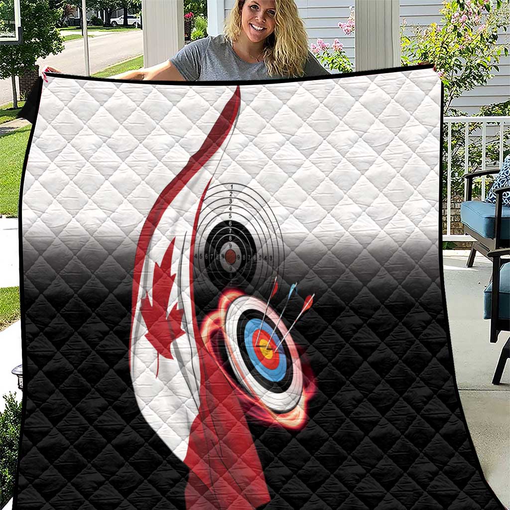 Canadian Flag Quilt Canada Archery Target - Maple Leaf