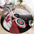 Canadian Flag Round Carpet Canada Archery Target - Maple Leaf