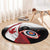 Canadian Flag Round Carpet Canada Archery Target - Maple Leaf