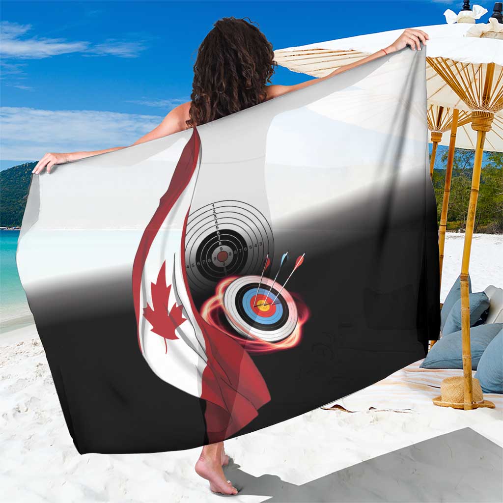 Canadian Flag Sarong Canada Archery Target - Maple Leaf