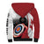 Personalized Canadian Flag Sherpa Hoodie Canada Archery Target - Maple Leaf