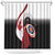 Canadian Flag Shower Curtain Canada Archery Target - Maple Leaf