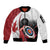 Personalized Canadian Flag Sleeve Zip Bomber Jacket Canada Archery Target - Maple Leaf