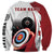 Personalized Canadian Flag Sweatshirt Canada Archery Target - Maple Leaf