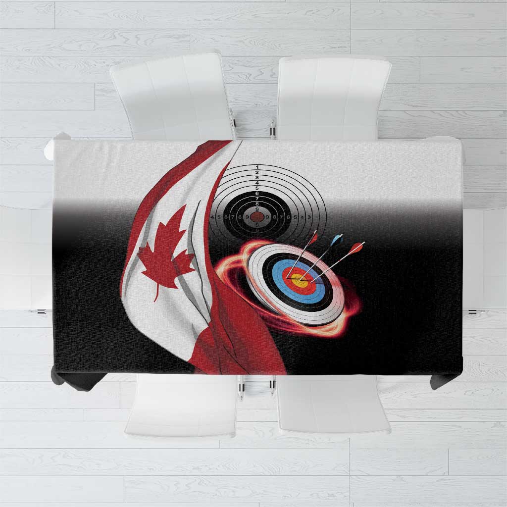 Canadian Flag Tablecloth Canada Archery Target - Maple Leaf