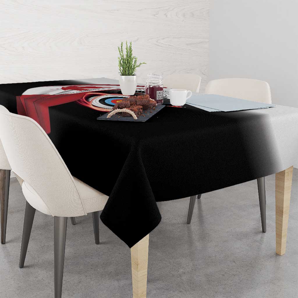 Canadian Flag Tablecloth Canada Archery Target - Maple Leaf