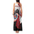 Personalized Canadian Flag Tank Maxi Dress Canada Archery Target - Maple Leaf