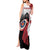 Personalized Canadian Flag Tank Maxi Dress Canada Archery Target - Maple Leaf