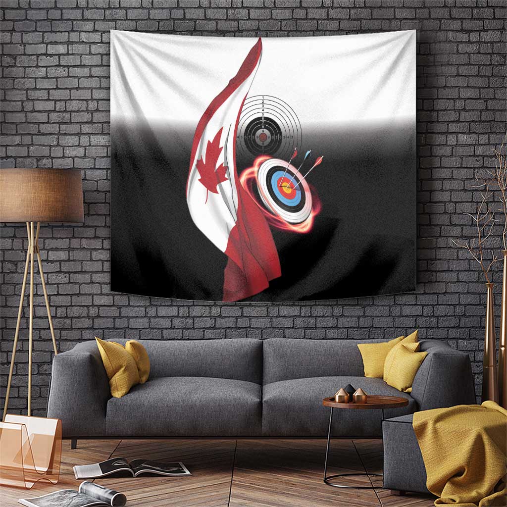 Canadian Flag Tapestry Canada Archery Target - Maple Leaf