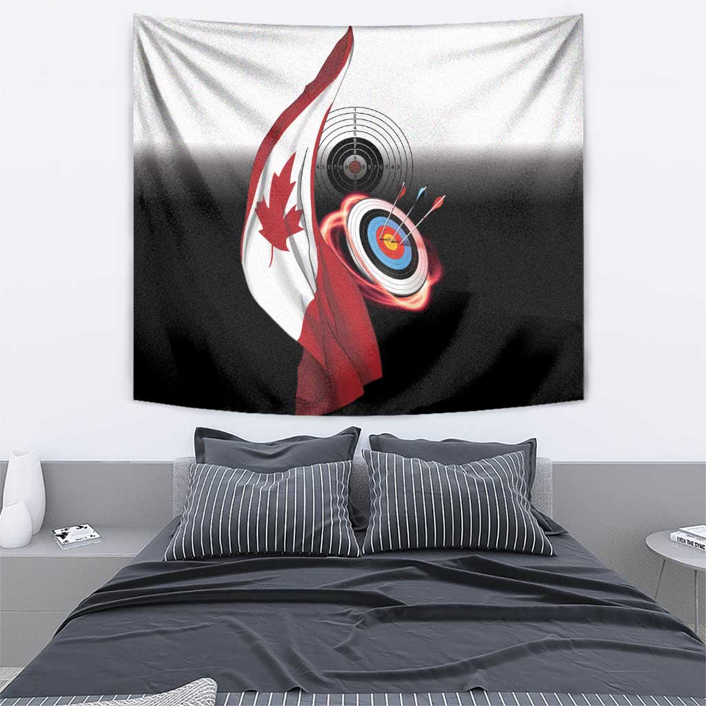 Canadian Flag Tapestry Canada Archery Target - Maple Leaf