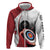 Personalized Canadian Flag Zip Hoodie Canada Archery Target - Maple Leaf