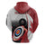 Personalized Canadian Flag Zip Hoodie Canada Archery Target - Maple Leaf